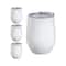 Craft Express White Glitter Sublimation Stemless Cups, 6ct.